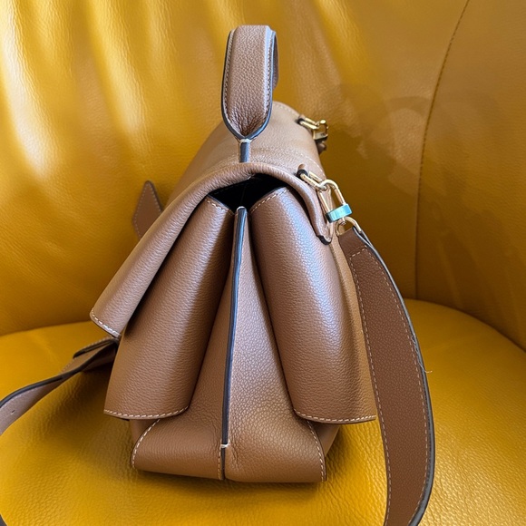 Polene Mokki Mini Textured Camel Shoulder Bag - Picture 6 of 12